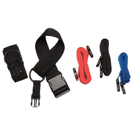 CHAMPION SPORTS Multi-Level Reaction Belt Set&#44; Red & Black & Blue RT628